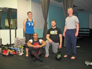 Kettlebell training with friends seven stars fitness