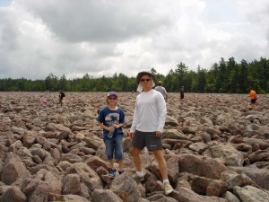 Try walking through a boulder field- the kids love it!