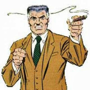 Uncle Elmer looked like J. Jonah Jameson only happier and way stronger