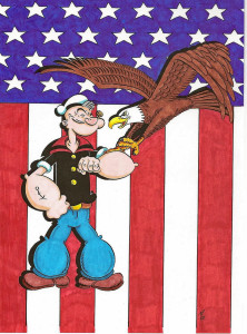 Uncle Elmer was like a real life superhero and had the tenacity of Popeye!