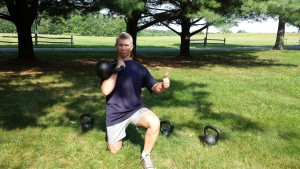 mark mellohusky outdoor training kettlebell workout lunges seven stars fitness