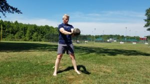 mark mellohusky kettlebell swing training outdoor workout seven stars